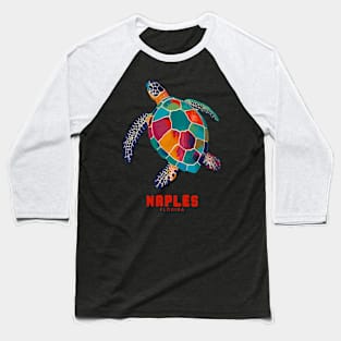 Naples Florida Sea Turtle Scuba Dive Vacation Beach Baseball T-Shirt